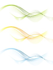 Image showing Shiny wavy vector banners