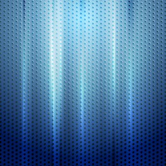 Image showing Bright blue abstract perforated texture