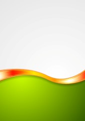 Image showing Abstract smooth bright wave background