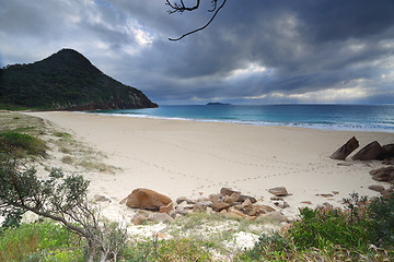 Image showing Beautiful Zenith Beach Port Stephens