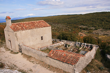 Image showing Cloister Cemetery in times of Losinj