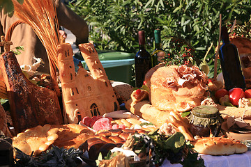 Image showing Market stall at the Harvest Festival in Mali Losinj