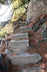 Image showing old concrete staircase