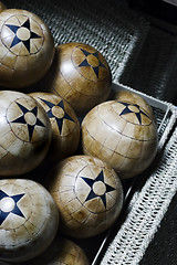 Image showing Wood balls