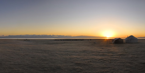 Image showing Yurts in Kyrgyzstan