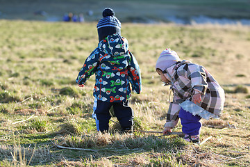 Image showing Children Playing Outside