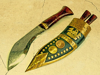 Image showing curved dagger of Malaysia