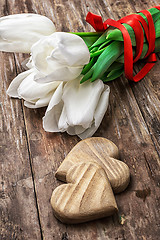 Image showing bouquet of tulips 