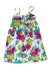 Image showing Vibrant Summertime Baby Girl Dress