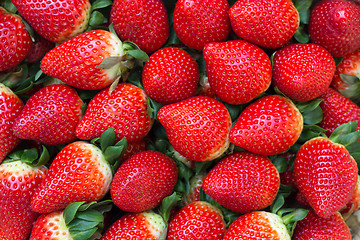 Image showing Fresh organic strawberries