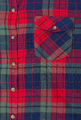 Image showing pocket plaid shirt