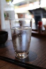 Image showing glass of water on the table