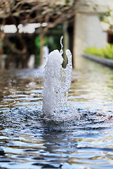 Image showing small fountain water