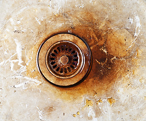 Image showing grunge old dirty sink