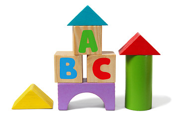 Image showing Wooden blocks