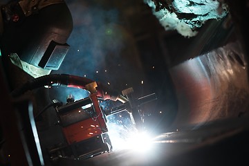 Image showing Electricity distribution hall in metal industry