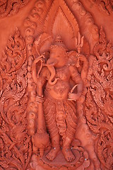 Image showing The roof of a Buddhist temple 