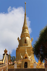 Image showing The roof of a Buddhist temple 