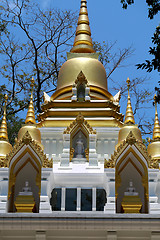 Image showing The roof of a Buddhist temple 