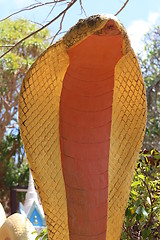 Image showing The roof of a Buddhist temple 