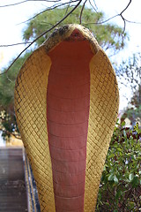 Image showing The roof of a Buddhist temple 