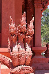 Image showing The roof of a Buddhist temple 