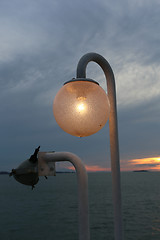 Image showing The lantern on the ferry 