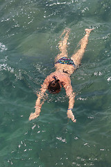 Image showing Girl swimmer