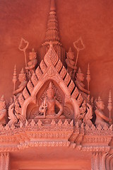 Image showing The roof of a Buddhist temple 