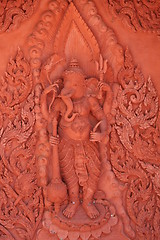 Image showing The roof of a Buddhist temple 