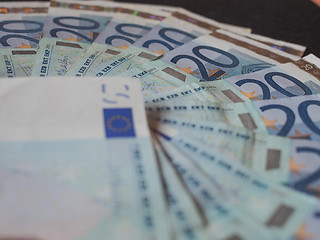 Image showing Euro bank notes