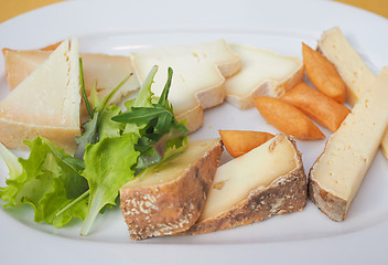 Image showing Cheese platter