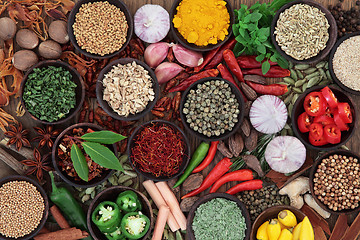 Image showing Herb and Spice Selection