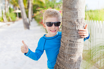 Image showing boy at the beach