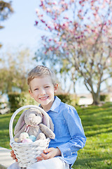 Image showing boy at easter time