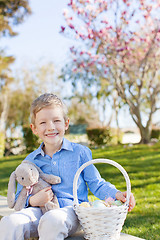 Image showing boy at easter time