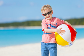 Image showing kid at the beach