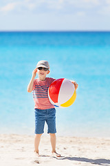 Image showing kid at the beach