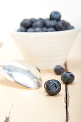 Image showing fresh blueberry bowl