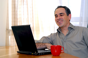 Image showing Man with laptop