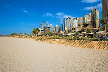 Image showing Jumeirah beach Dubai