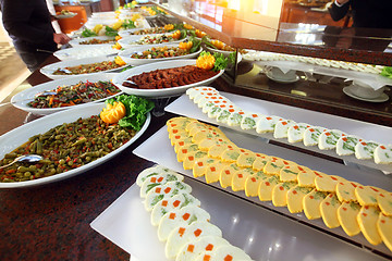 Image showing Buffet table