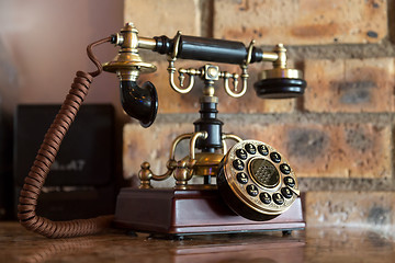 Image showing antique analog telephone