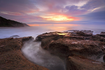 Image showing Sunrise Coalcliff NSW Australia