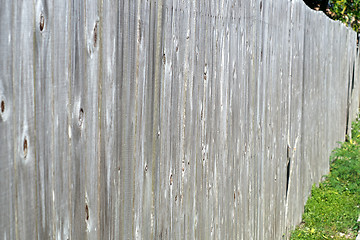 Image showing old weathered fence