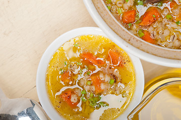 Image showing Syrian barley broth soup Aleppo style