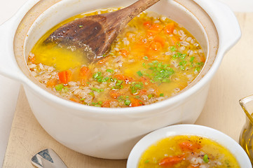 Image showing Syrian barley broth soup Aleppo style