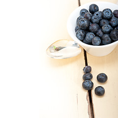 Image showing fresh blueberry bowl