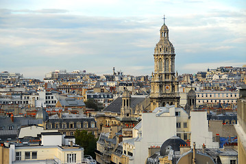 Image showing Paris rooftops