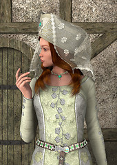 Image showing Medieval Lady